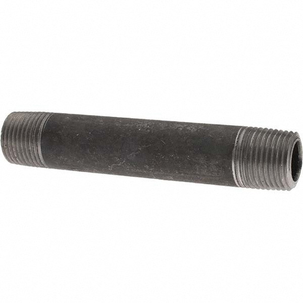 Black Pipe Nipple: 1/2
