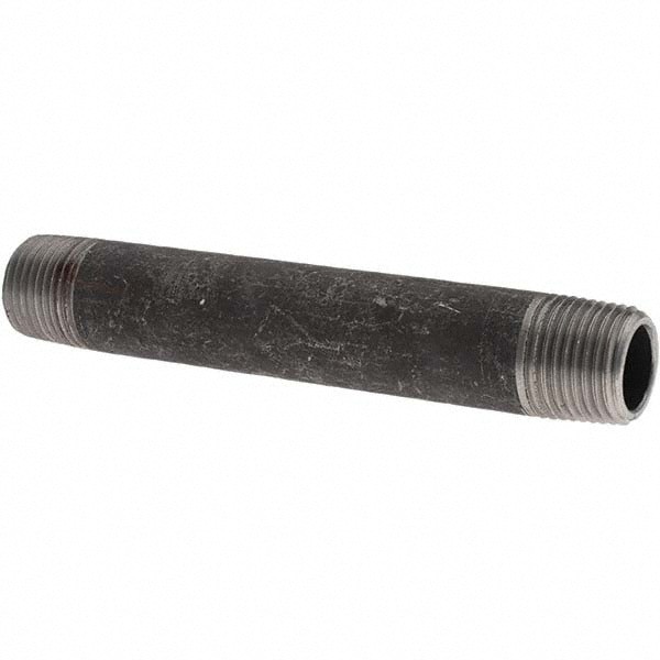 Black Pipe Nipple: 1/2
