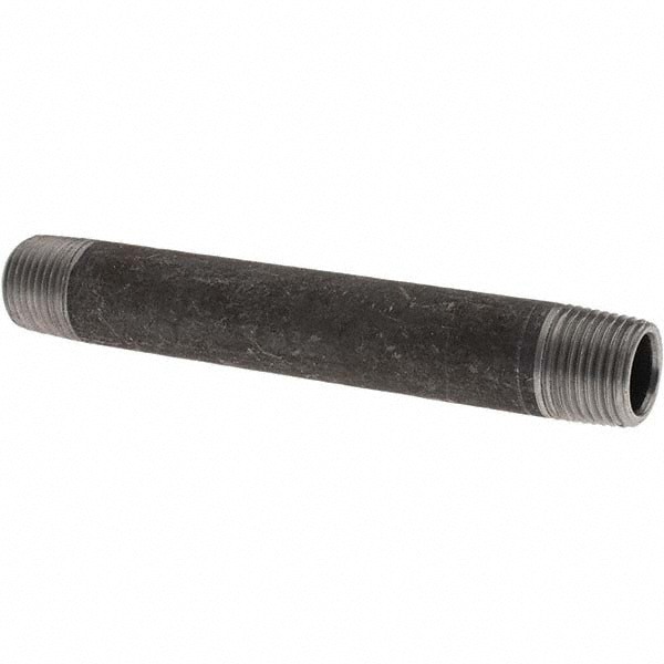 Black Pipe Nipple: 1/2