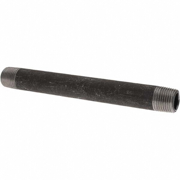 Black Pipe Nipple: 1/2