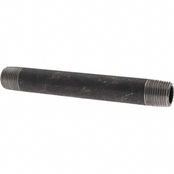 Black Pipe Nipple: 1/2