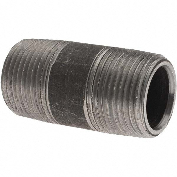 Black Pipe Nipple: 3/4