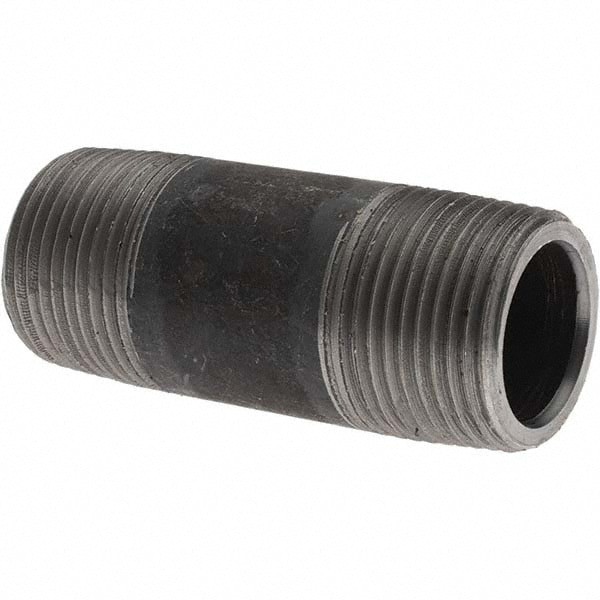 Black Pipe Nipple: 3/4
