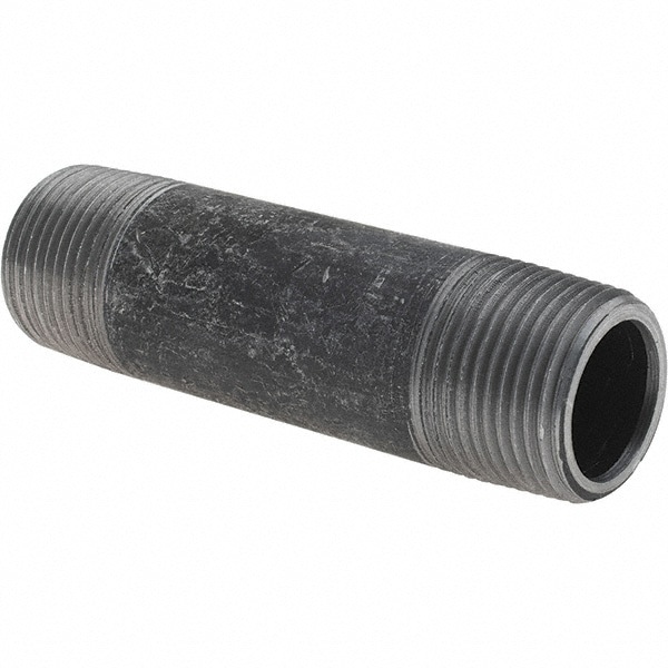 Black Pipe Nipple: 3/4