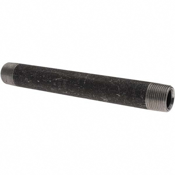 Black Pipe Nipple: 3/4