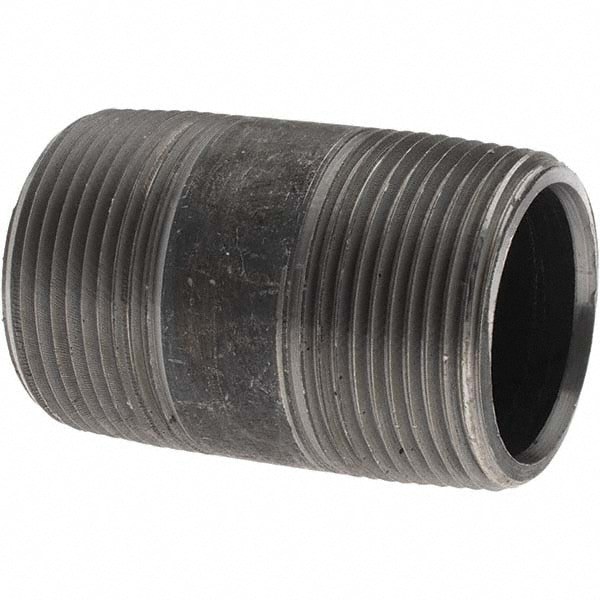 Black Pipe Nipple: 1-1/4