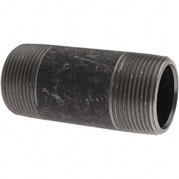Black Pipe Nipple: 1-1/4