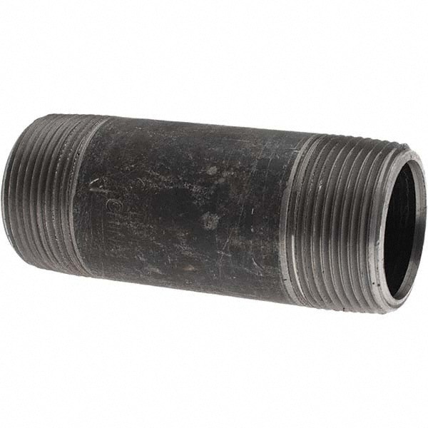 Black Pipe Nipple: 1-1/4