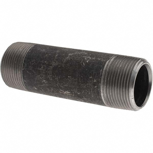 Black Pipe Nipple: 1-1/4