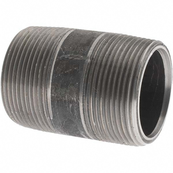 Black Pipe Nipple: 1-1/2