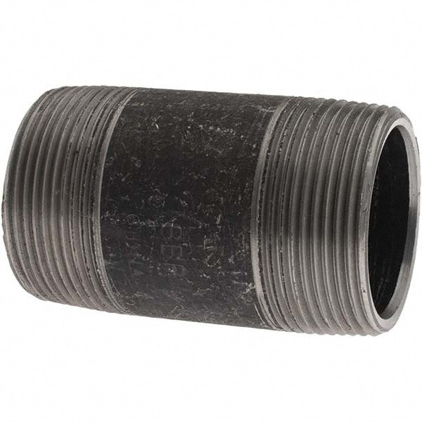Black Pipe Nipple: 1-1/2
