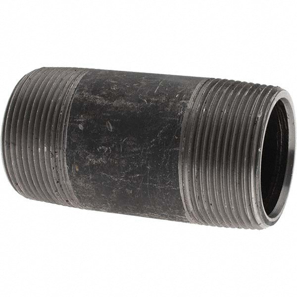 Black Pipe Nipple: 1-1/2