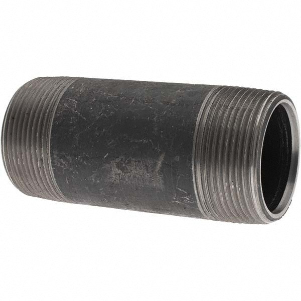 Black Pipe Nipple: 1-1/2