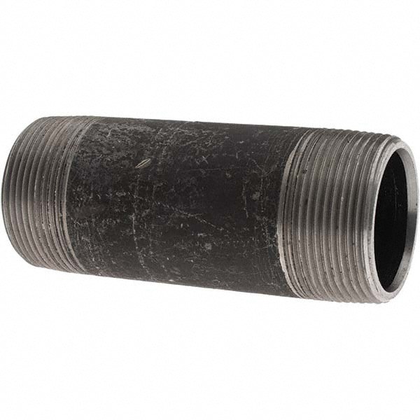 Black Pipe Nipple: 1-1/2