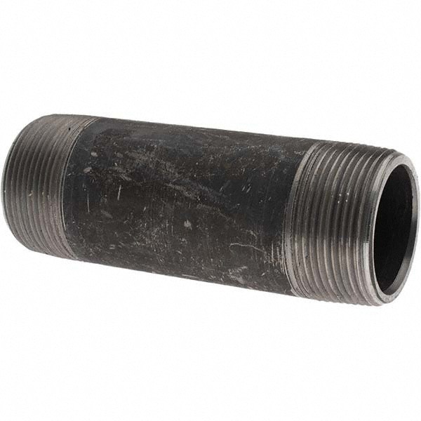 Black Pipe Nipple: 1-1/2