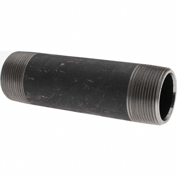 Black Pipe Nipple: 1-1/2