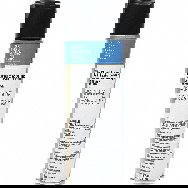 Lacquer Spray Paint: Black, Flat, 16 oz