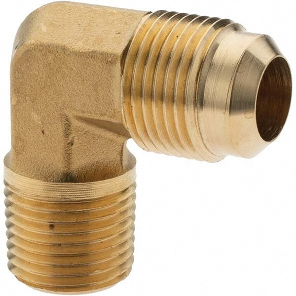 Brass Flared Tube Male Elbow: 5/8
