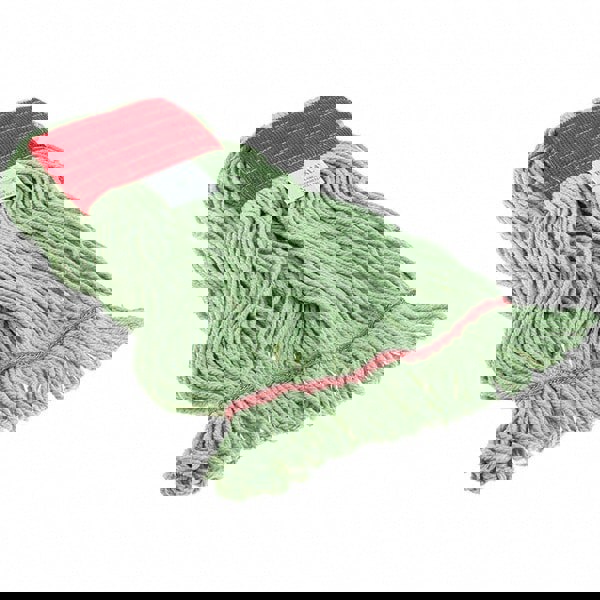 Wet Mop Loop: Side Loading, X-Large, Green Mop, Polyethylene terephthalate