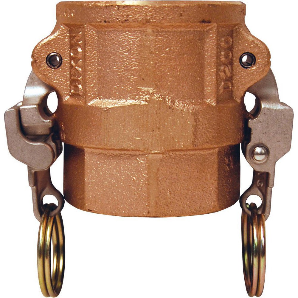Suction & Discharge Hose Couplings; Type: Type D Coupler ; Coupling Type: Cam & Groove ; Coupling Descriptor: EZ Boss-Lock Coupler x FNPT ; Material: Brass ; Coupler Size (Fractional Inch): 1-1/2 ; Thread Size: 1-1/2