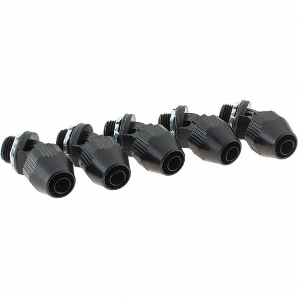 Conduit Connector: For Liquid-Tight, Polyvinylchloride, 3/8