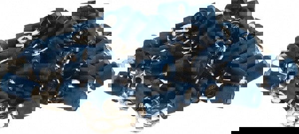 D Shaped Ring Terminal: Partially Insulated, 16 to 14 AWG, Crimp Connection