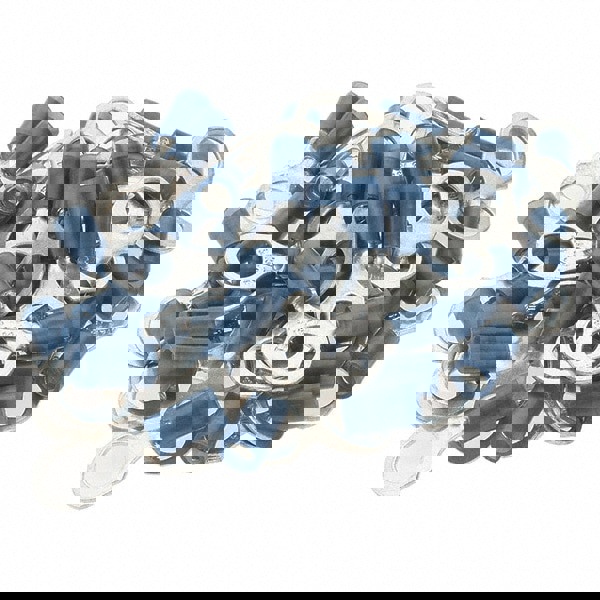 D Shaped Ring Terminal: Partially Insulated, 16 to 14 AWG, Crimp Connection