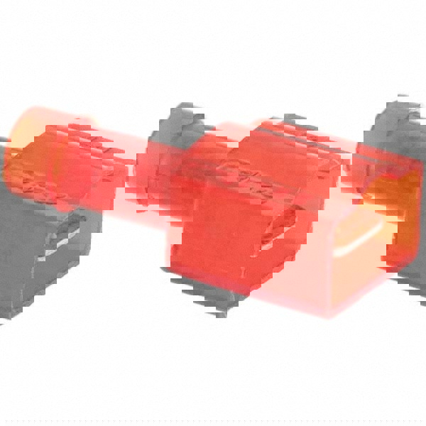 Wire Disconnect: Male, Red, Nylon, 22-18 AWG, 1/4