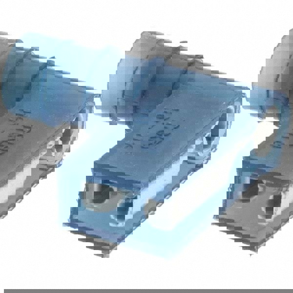 Wire Disconnect: Female, Blue, Nylon, 16-14 AWG, 1/4