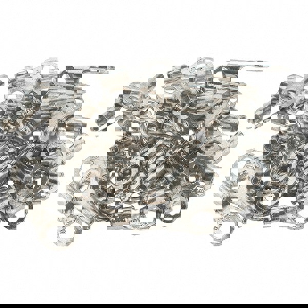 D Shaped Ring Terminal: Non-Insulated, 18 to 14 AWG, Crimp Connection