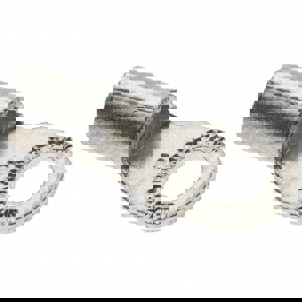 D Shaped Ring Terminal: Non-Insulated, 12 to 10 AWG, Crimp Connection