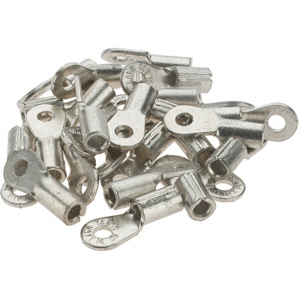 Circular Ring Terminal: Non-Insulated, 9 to 7 AWG, Crimp Connection