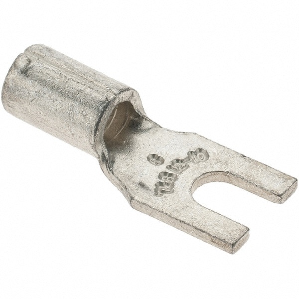 Standard Fork Terminal: Non-Insulated, #6 Stud, Crimp