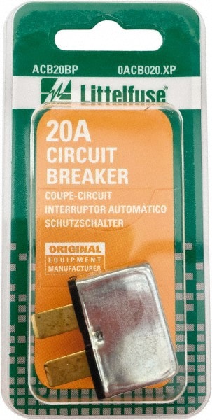 Circuit Breakers; Circuit Breaker Type: Specialty OEM ; Amperage: 20 ; Mount Type: Panel ; Standards: SAE J553 ; UNSPSC Code: 39121603