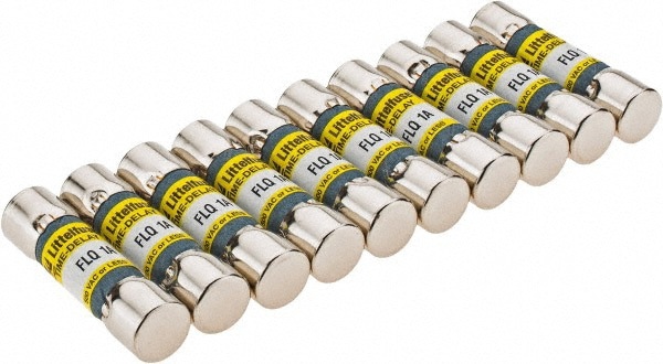 Cartridge Time Delay Fuse: 1 A, 1-1/2