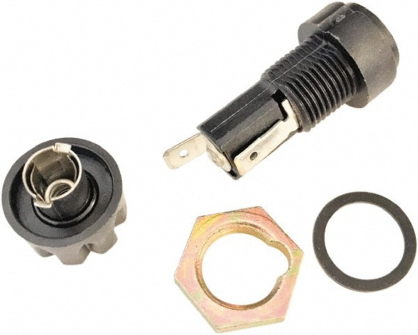 Fuse Holders; Mount Type: Panel Mount ; Voltage: 250V ac ; Amperage: 20A ; Wire Termination Type: Quick Connect ; Minimum Operating Temperature: -40.00F ; Maximum Operating Temperature: 185.00F