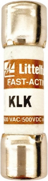 Cartridge Fast-Acting Fuse: 6 A, 1-1/2