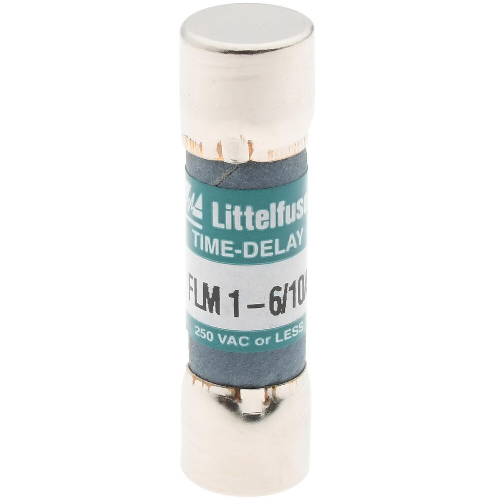 Cartridge Time Delay Fuse: 1.6 A, 1-1/2