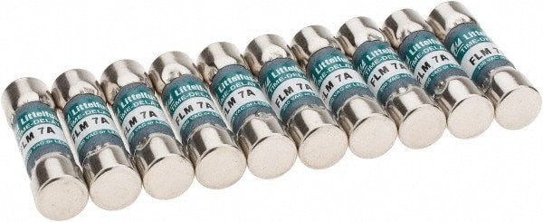 Cartridge Time Delay Fuse: 7 A, 1-1/2