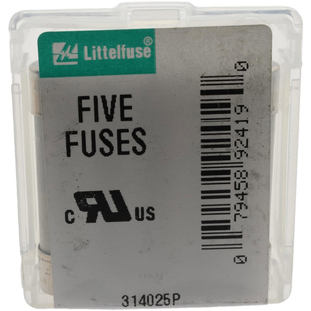 Cartridge Fast-Acting Fuse: 25 A, 1-1/4