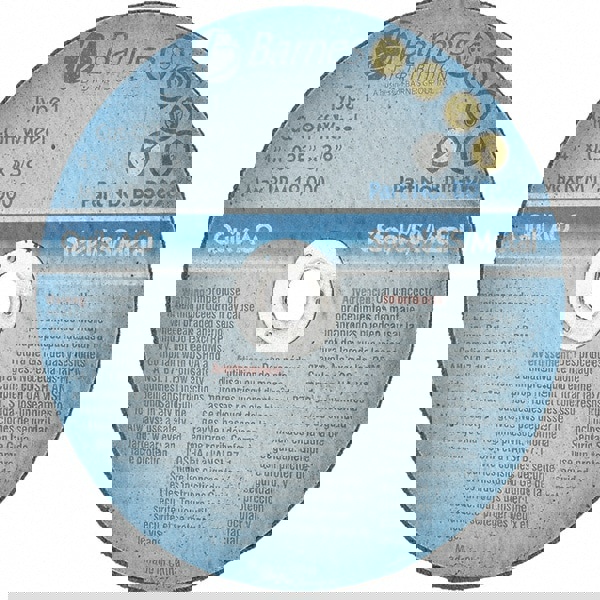 Cutoff Wheel: Type 1, 4