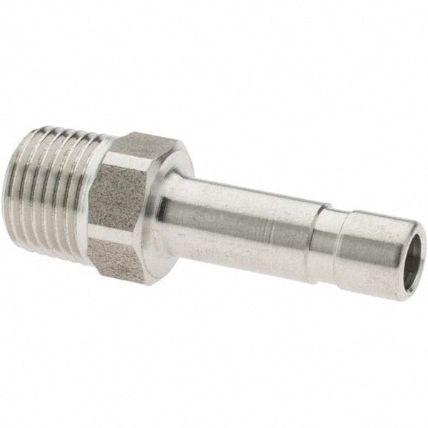 Push-To-Connect Tube to Male & Tube to Male BSPT Tube Fitting: 1/8
