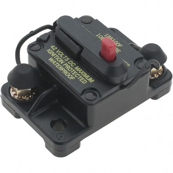Circuit Breakers; Circuit Breaker Type: Type III ; Amperage: 100 ; Tripping Mechanism: Manual ; Mount Type: Flush ; Reset Actuator Type: Button ; UNSPSC Code: 39121603