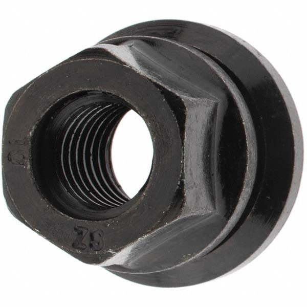 M12-1.75 Zinc Finish Flanged Wheel Nut