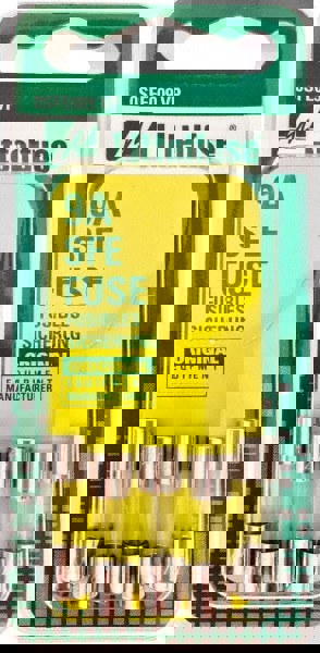 Cartridge Fast-Acting Fuse: 9 A, 7/8