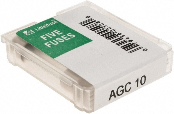 Cartridge Fast-Acting Fuse: 10 A, 1-1/4