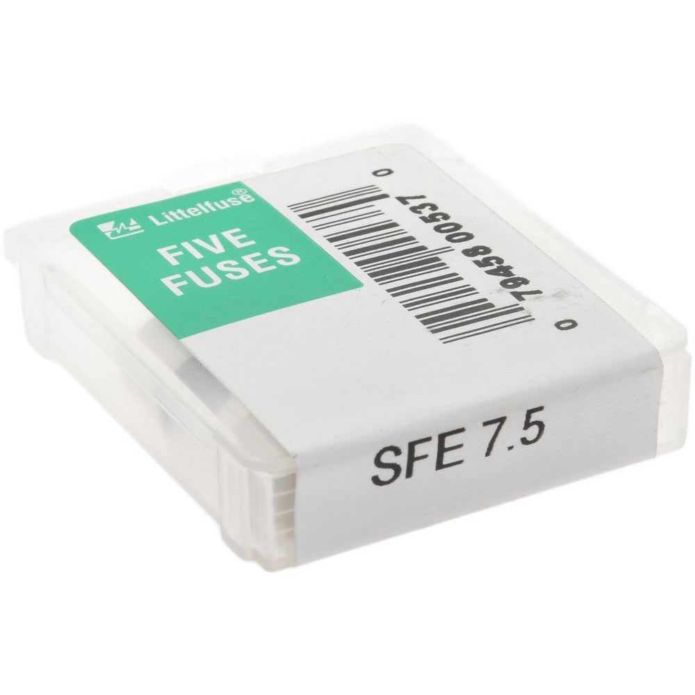 Cartridge Fast-Acting Fuse: 7.5 A, 7/8