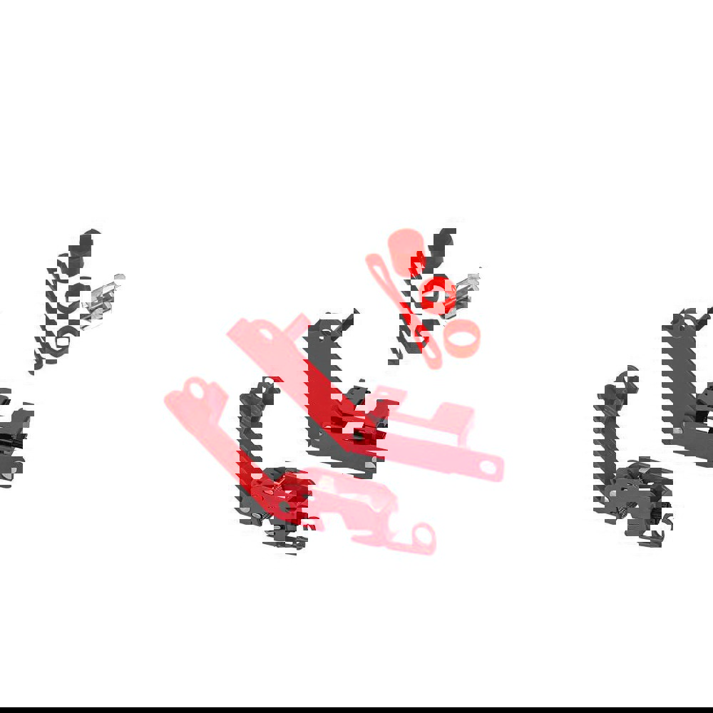 Electrical Equipment Lockouts; Type: Tall & Wide Toggle Circuit Breaker Lockout ; Legend: None ; Material: Nylon; Metal; Plastic ; Lockout Body Color: Red ; Number Of Circuits: 2 ; Maximum Number of Padlocks: 1