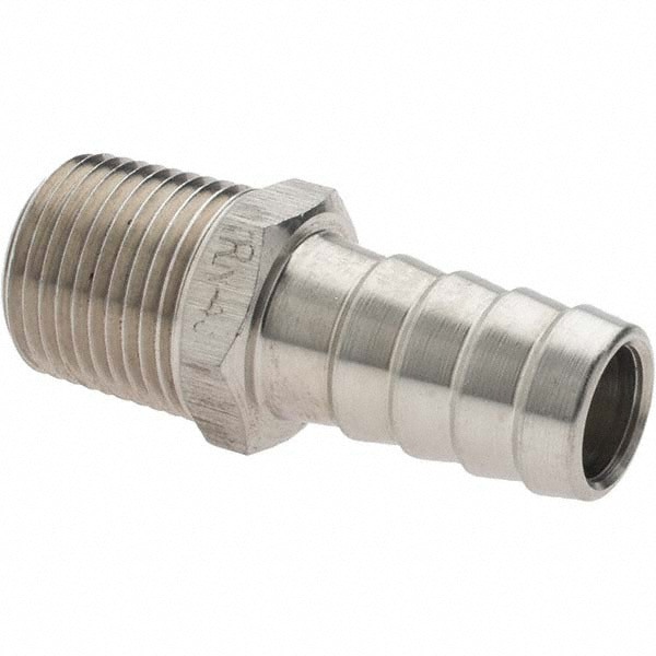 Barbed Hose Fitting: 3/8