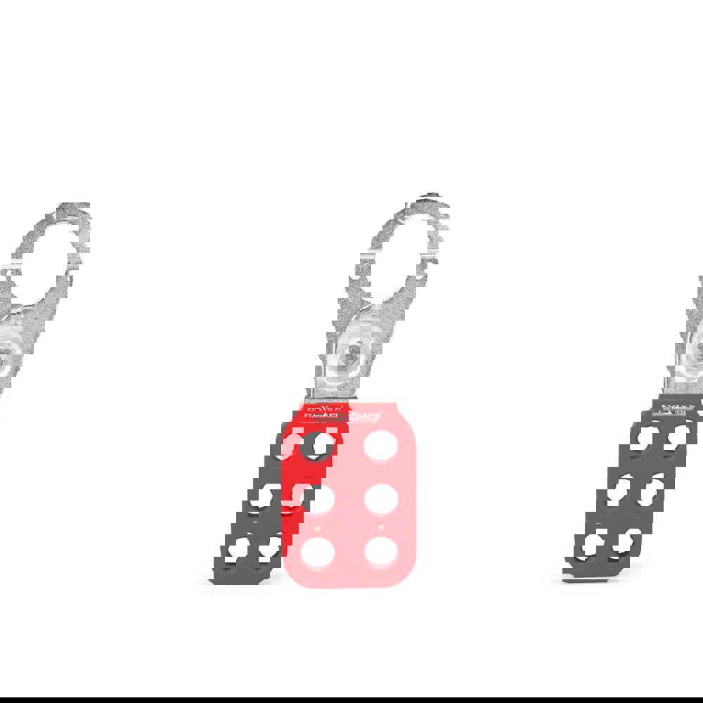 Lockout Hasps; Hasp Type: Scissor-Action ; Jaw Type: Single ; Maximum Number of Padlocks: 6 ; Largest Inside Jaw Diameter (Decimal Inch): 1 ; Material: Steel ; Smallest Inside Jaw Diameter (Decimal Inch): 1
